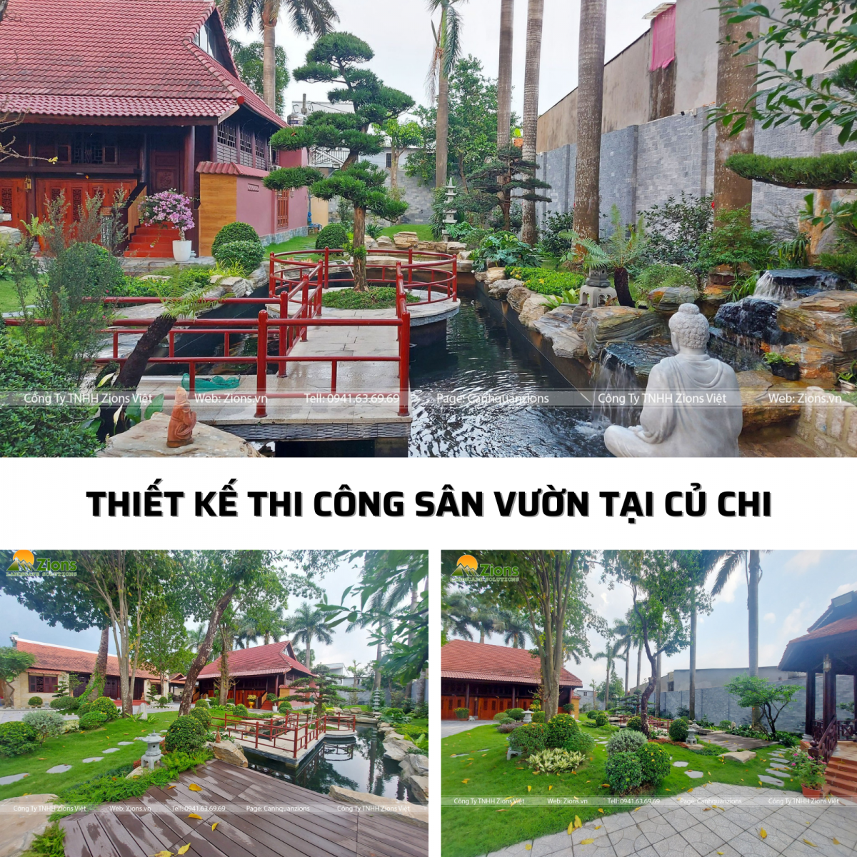 Thiết kế thi công sân vườn trọn gói tại Củ Chi